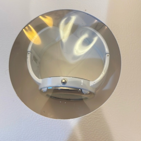 Geneva analog watch cuff bracelet quartz Japan Mov’t white silver tone womens - Picture 7 of 7